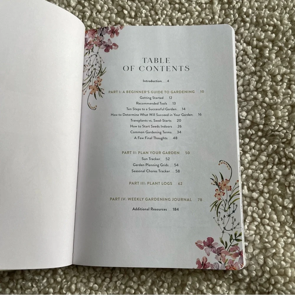 Gardening journal